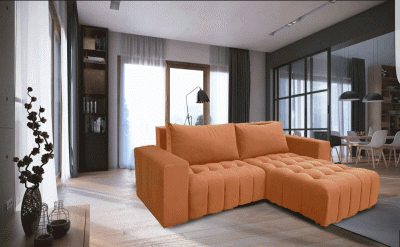 Living Room Furniture Sectionals with Sleepers Neo sofa bed w/ storage Orange