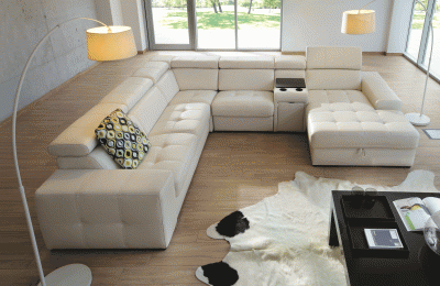 Living Room Furniture Sectionals Girro Corner with Bar and Bed