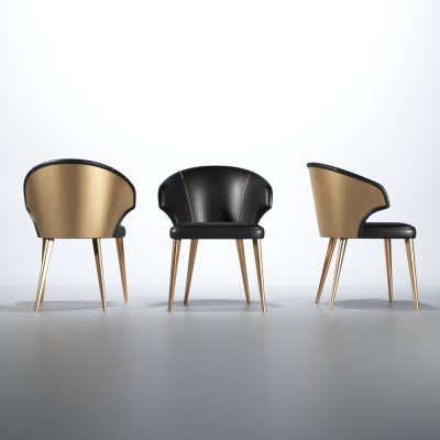 Clearance Dining Room Wave Chair Dark grey