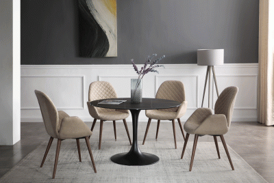 Dining Room Furniture Kitchen Tables and Chairs Sets 9088 Ceramic Dining Table with 1233 Chairs