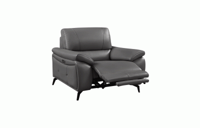 Living Room Furniture Reclining and Sliding Seats Sets 2934 Dark Grey Chair w/ electric recliners