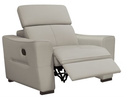 Living Room Furniture Reclining and Sliding Seats Sets 6021 Grey Armchair w/ manual recliners