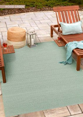 Brands Cut Cut Standard Collection 2024 Wood Green Rug