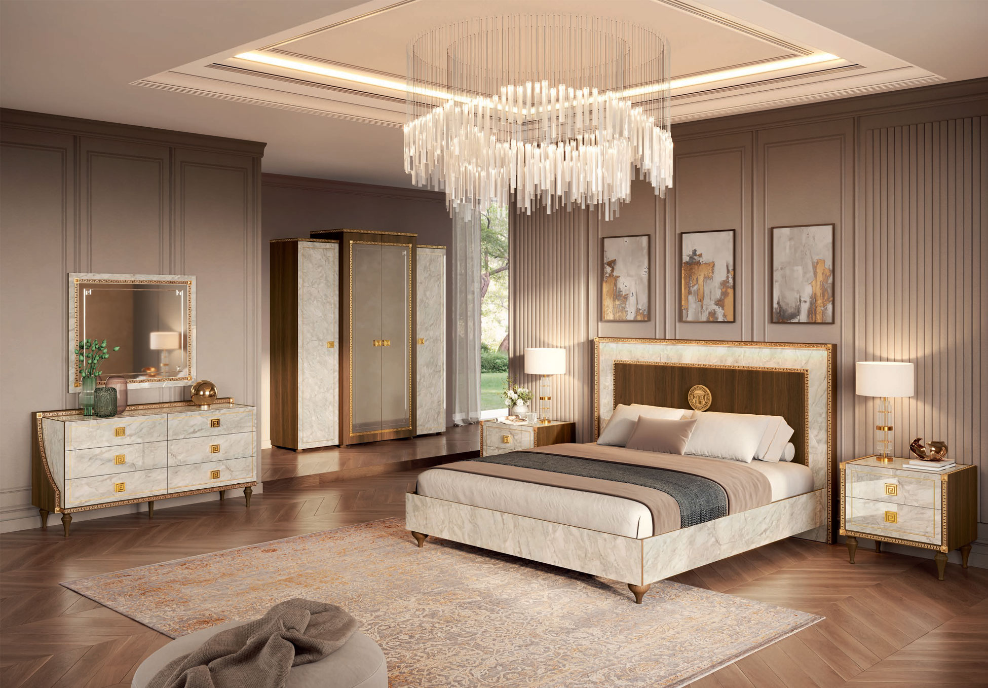 Romantica Bedroom, Classic Bedrooms QS and KS, Bedroom Furniture, image size:1950x1357