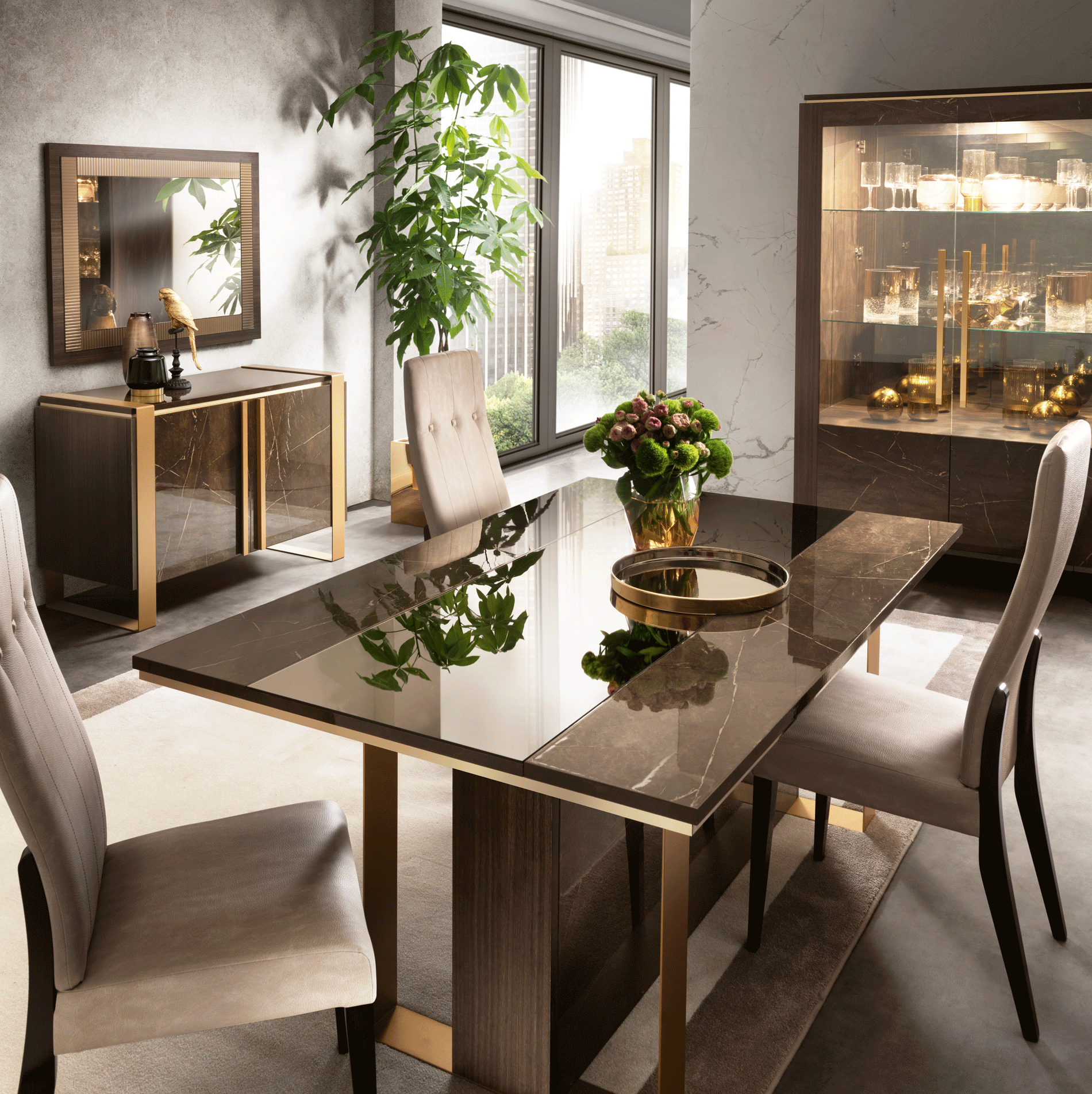 Essenza 2 Door buffet Small mirror