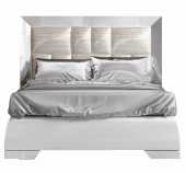 Carmen King size Bed White