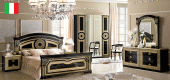Bedroom Furniture Classic Bedrooms QS and KS Aida Bedroom Black w/Gold, Camelgroup Italy