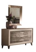 Bedroom Furniture Dressers and Chests ArredoAmbra Single Dresser w/Mirror by Arredoclassic