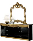 Bedroom Furniture Dressers and Chests Barocco D.Dresser Black/Gold