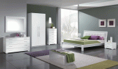 Bedroom Furniture Modern Bedrooms QS and KS Geko Bed w/ Momo cases