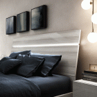 Mia bed with light on Headboard