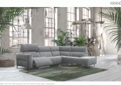 Living Room Furniture Reclining and Sliding Seats Sets Ariane Sectional
