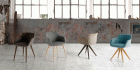 Jax C chairs available in fabric and leather - variety colors 