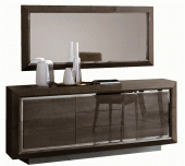 Elite Buffet w/Mirror Silver Birch