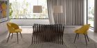 ALF wood glass table