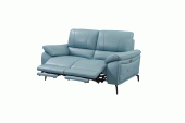 Living Room Furniture Reclining and Sliding Seats Sets 2934 Blue Loveseat w/ electric recliners