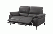 Living Room Furniture Reclining and Sliding Seats Sets 2934 Dark Grey Loveseat w/ electric recliners