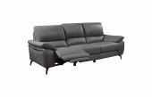 Living Room Furniture Reclining and Sliding Seats Sets 2934 Dark Grey Sofa w/ electric recliners