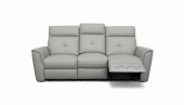 Living Room Furniture Reclining and Sliding Seats Sets 8501 Light Grey Sofa w/Manual Recliners