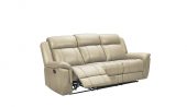 9015 Cream Sofa w/ manual recliners