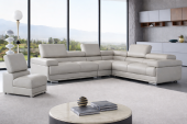 2119 Sectional with Extra Chair - Light Grey